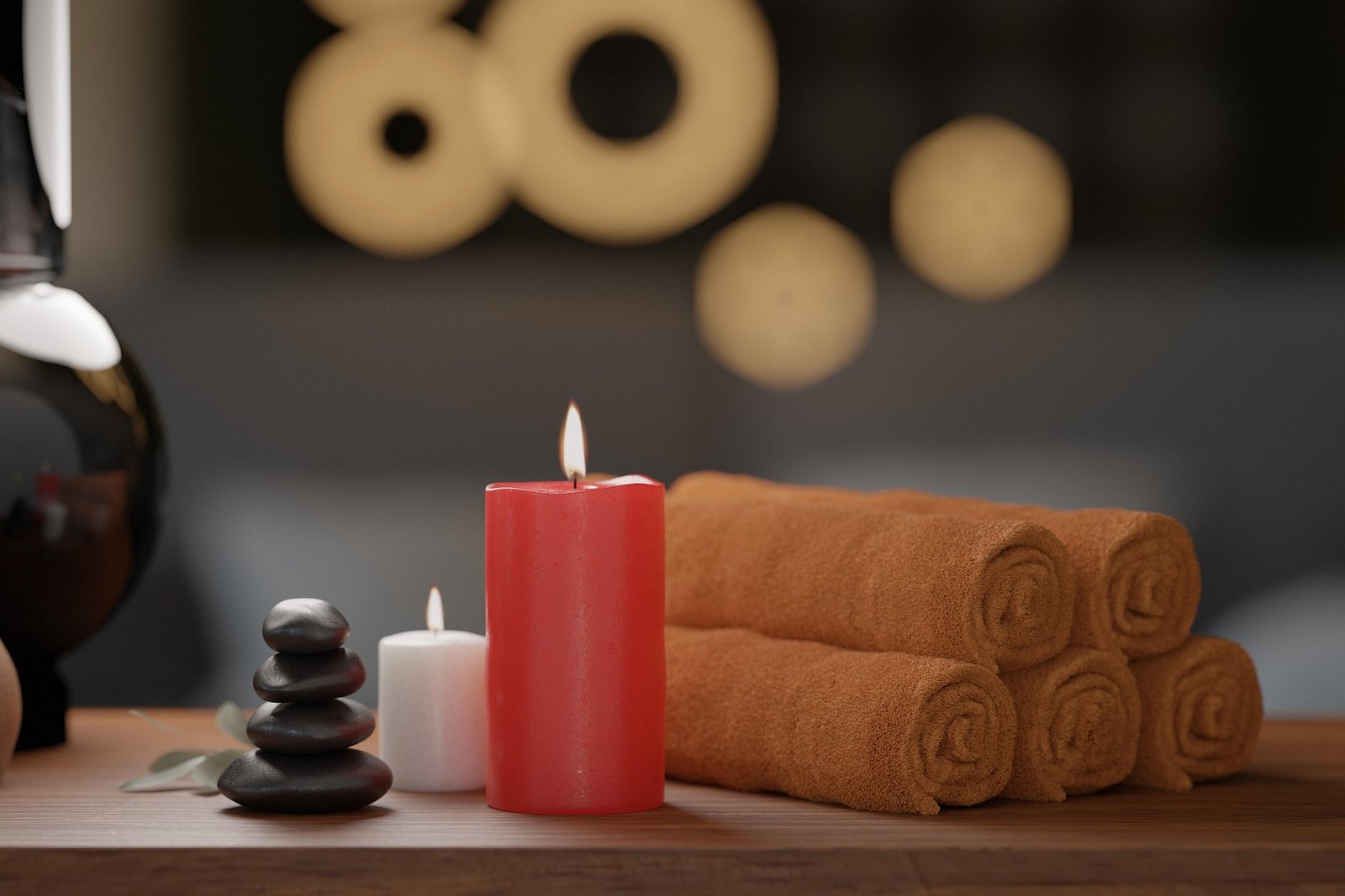 Nyugodt, figyelmes pillanat egy wellness kezelés során